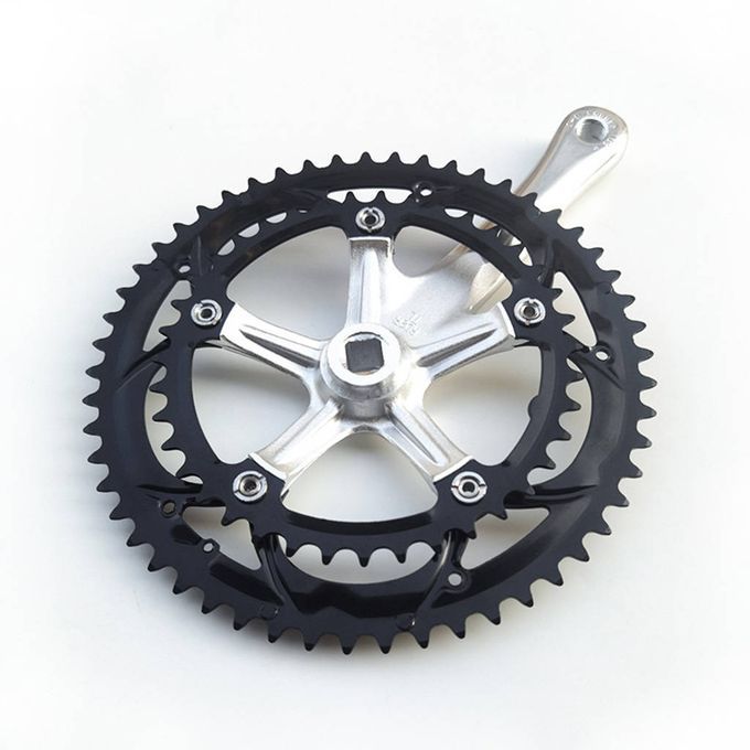 39T-53T Bike Crankset Chainring Folding Road Bicycle 130BCD 6-10 Speed