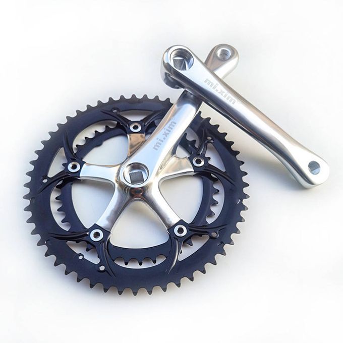 39T-53T Bike Crankset Chainring Folding Road Bicycle 130BCD 6-10 Speed