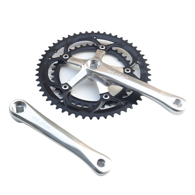 39T-53T Bike Crankset Chainring Folding Road Bicycle 130BCD 6-10 Speed