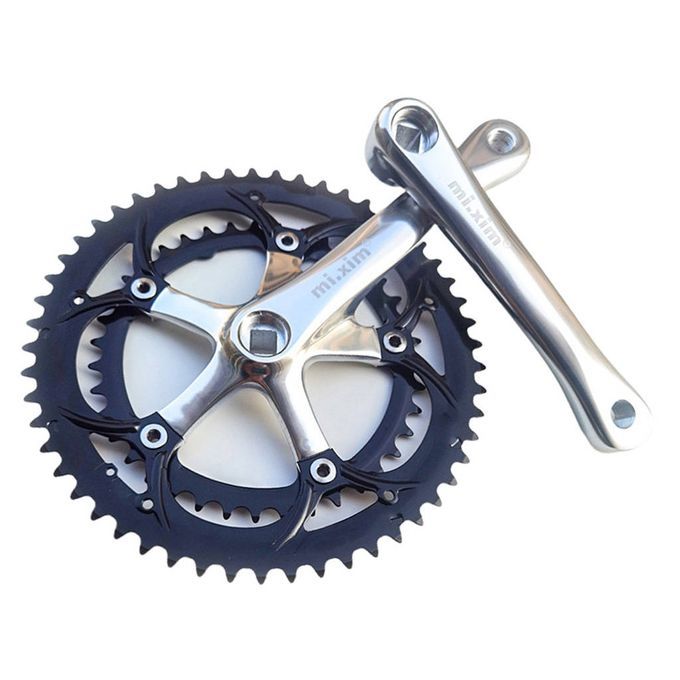 39T-53T Bike Crankset Chainring Folding Road Bicycle 130BCD 6-10 Speed