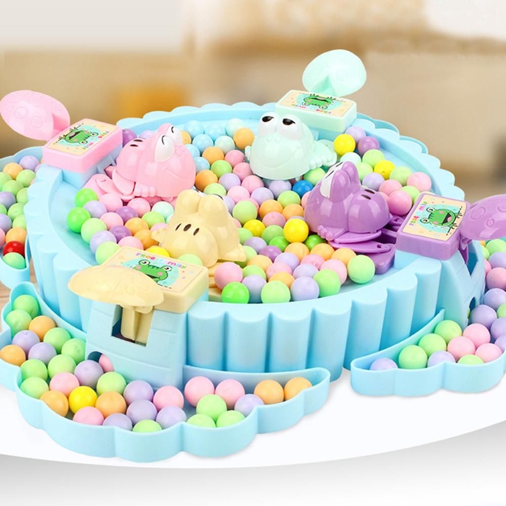 Funny Board Game Hungry Frogs Eating Beans Toy Creative