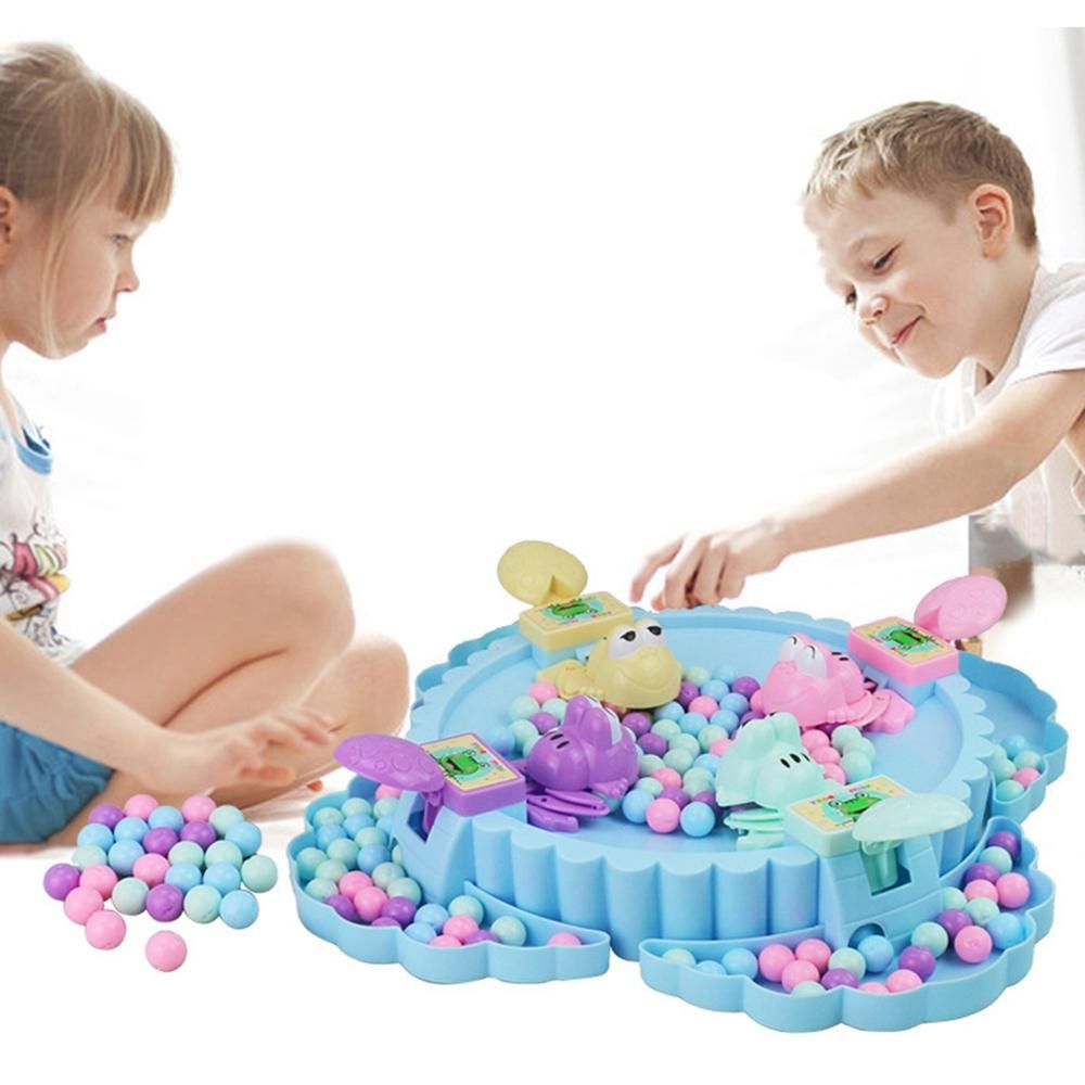 Funny Board Game Hungry Frogs Eating Beans Toy Creative