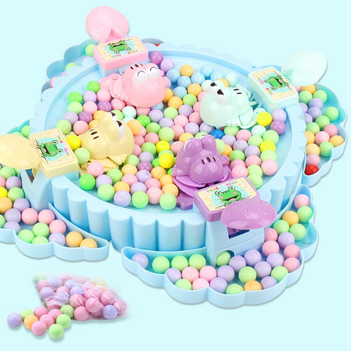 Funny Board Game Hungry Frogs Eating Beans Toy Creative