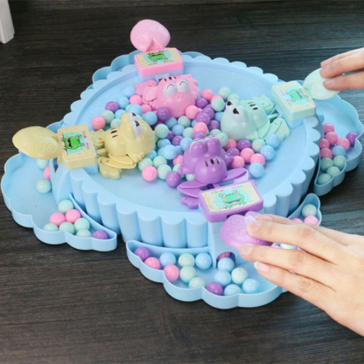 Funny Board Game Hungry Frogs Eating Beans Toy Creative