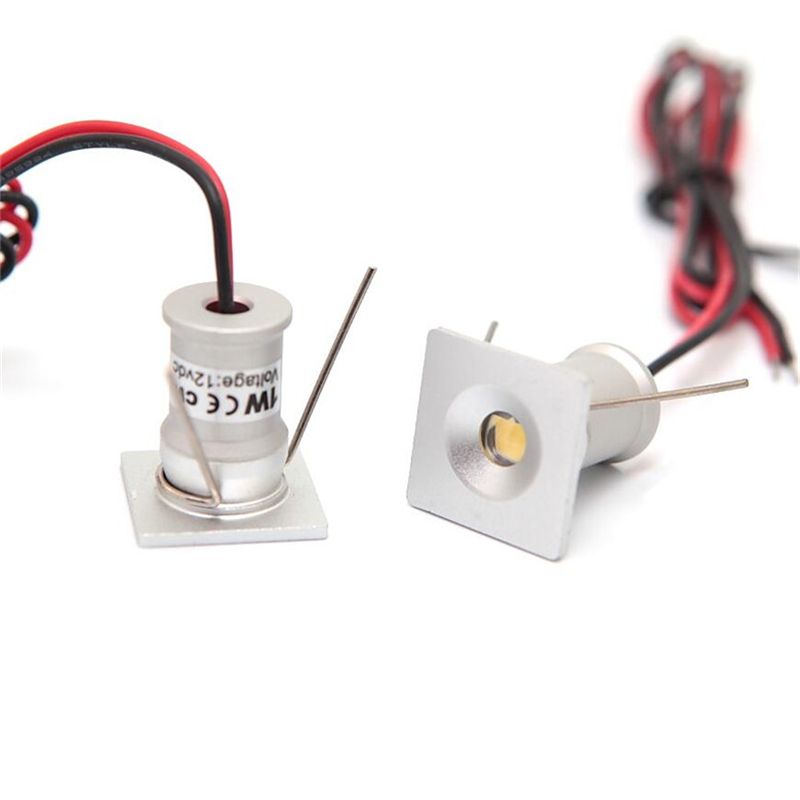 9pcs 1W Square IP65 Mini LED Downlight Outdoor Garden