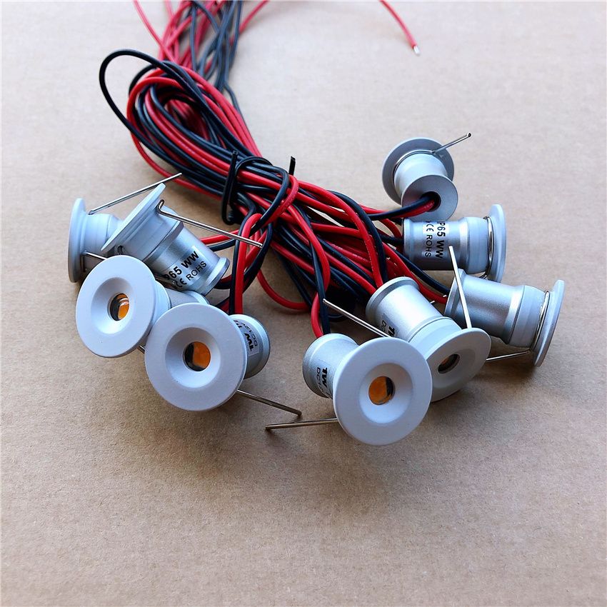 9pcs 1W Square IP65 Mini LED Downlight Outdoor Garden