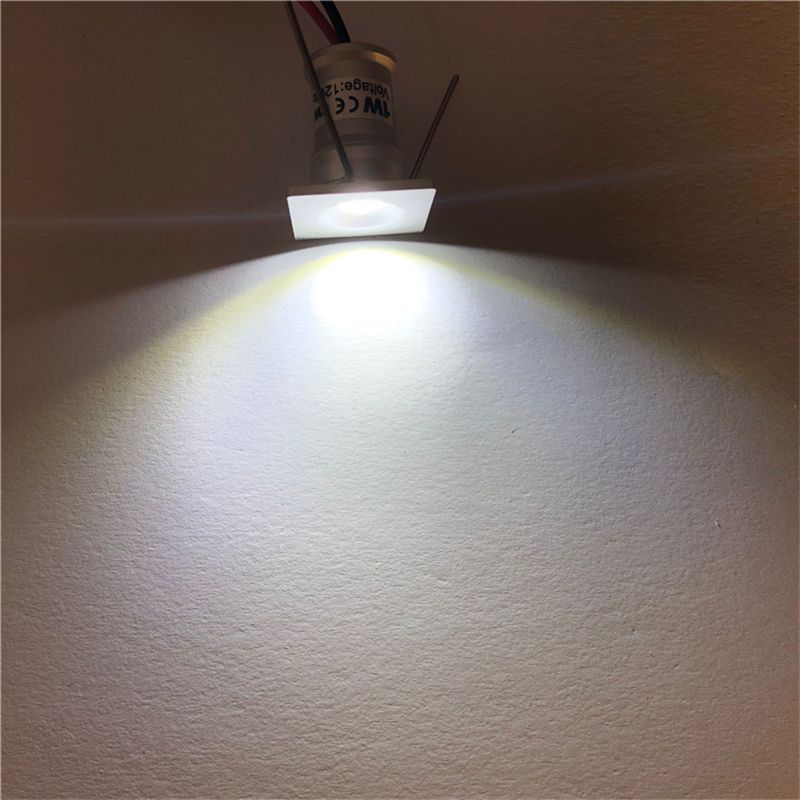 9pcs 1W Square IP65 Mini LED Downlight Outdoor Garden