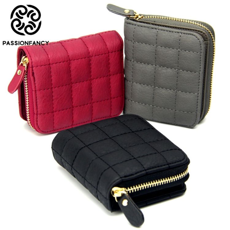 Women  Short Zipper Cute Coin Purse Mini Wallet