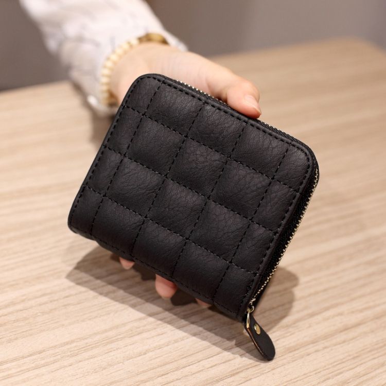 Women  Short Zipper Cute Coin Purse Mini Wallet