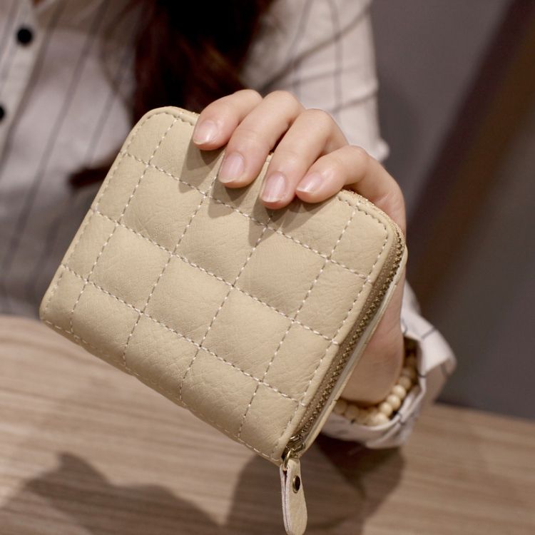 Women  Short Zipper Cute Coin Purse Mini Wallet