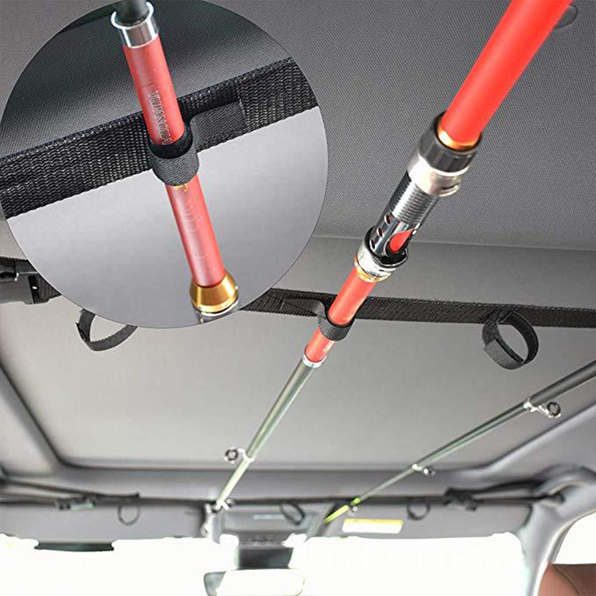 2 Pack Car Fishing Rod Holder, 5 Rod Fishing Rod Storage