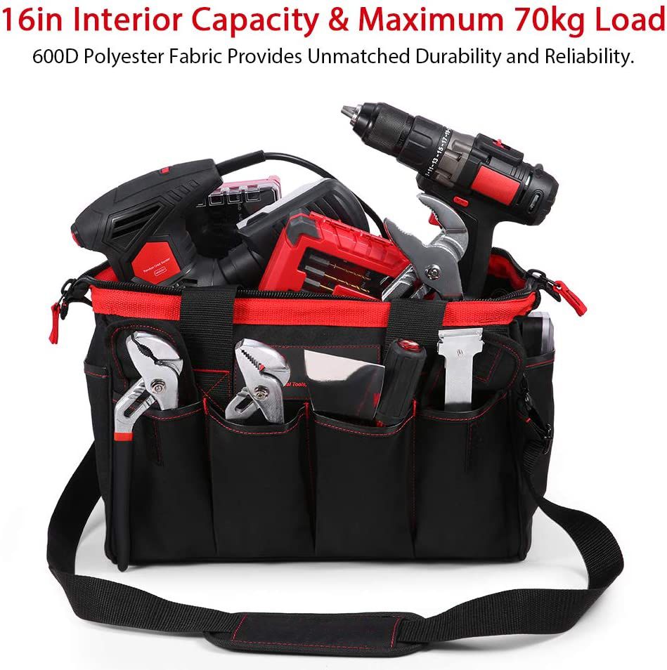 Tool Bag 16-inch Tool Storage Kit 7 Pockets Electrical Kit