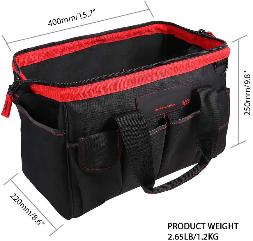Tool Bag 16-inch Tool Storage Kit 7 Pockets Electrical Kit