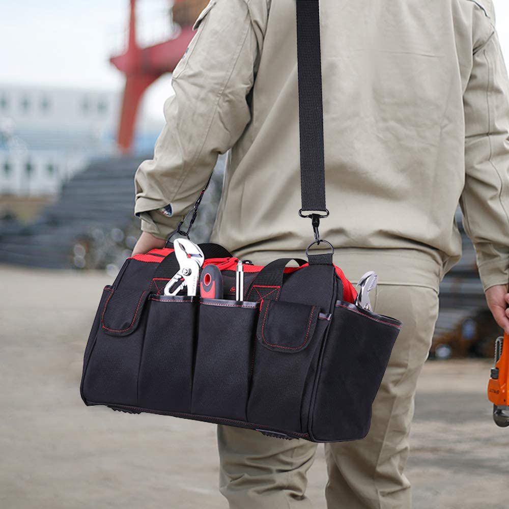 Tool Bag 16-inch Tool Storage Kit 7 Pockets Electrical Kit