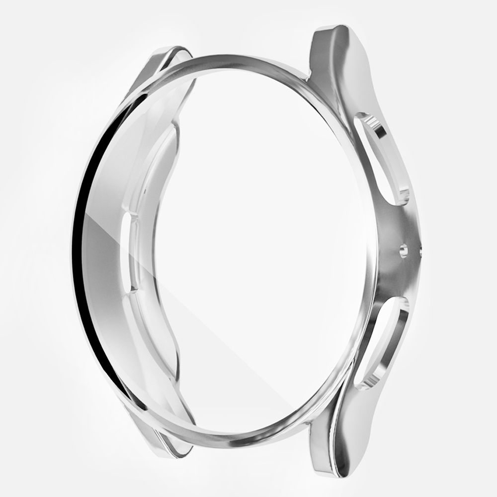 (silver)For Samsung Galaxy Watch 5 44mm 40mm Case Screen Protector Cover For Galaxy Watch 5 Shock-Proof Soft TPU Case 40mm 44mm Bumper XXA