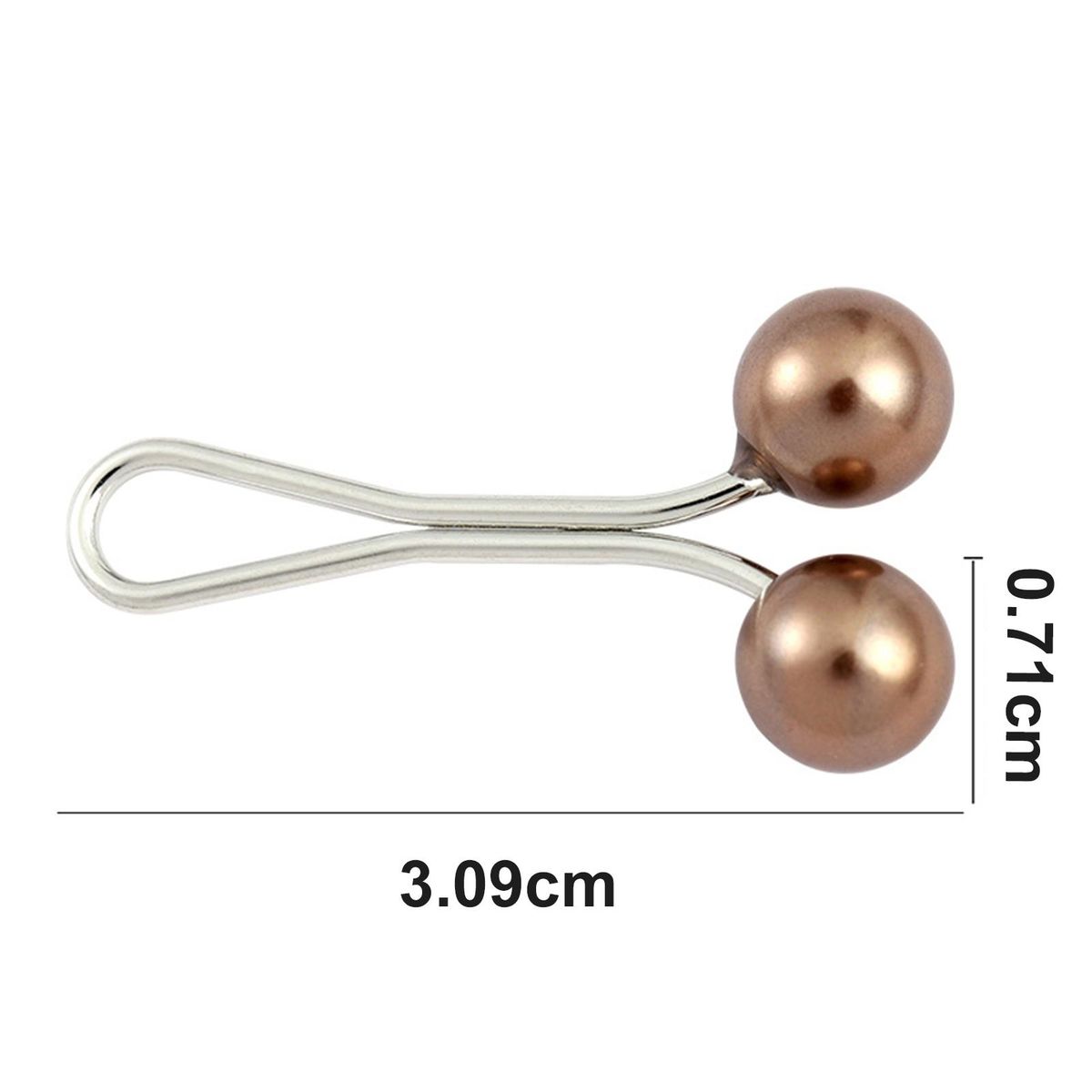 12Pcs Scarf Fixed Clips Non-trace Headscarf Safety Pins Fixed Scarf Clips D
