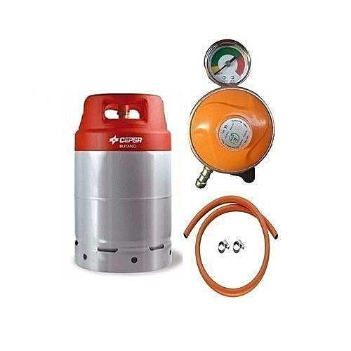 Cepsa 12.5kg Gas Cylinder Meter Regulator Hose And Clip