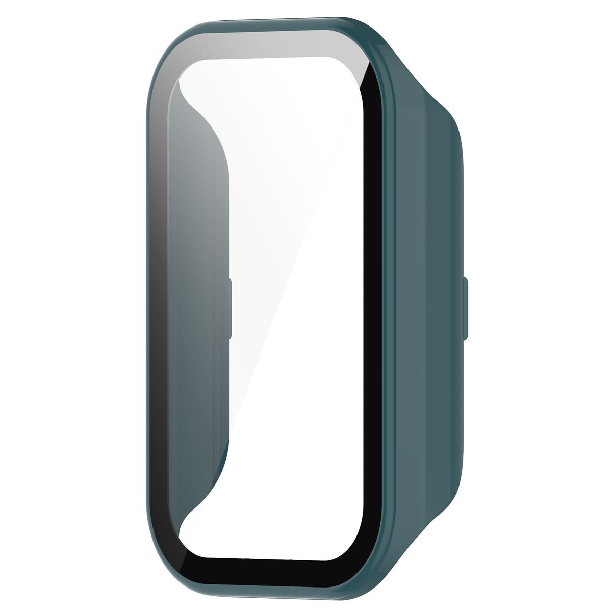 (ine Needle Green)2in1 PC Watch Case For Redmi Band 2 With Tempered Film Anti-fall Anti-scratch One-piece Protective Shell SmartWatch Accessories RA