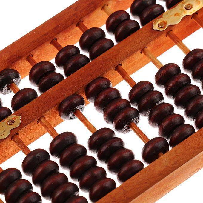 Vintage Wood Abacus Chinese Abacus Bead Arithmetic Math Calculator