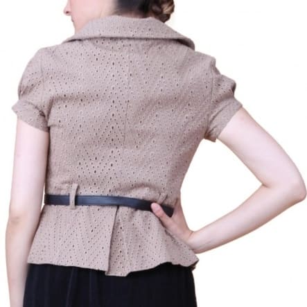 Lace Blazer - Taupe
