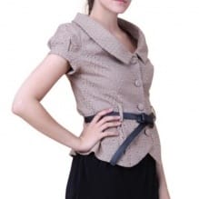 Lace Blazer - Taupe
