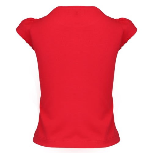 Girls Short Sleeve Graphic T-shirt - Red