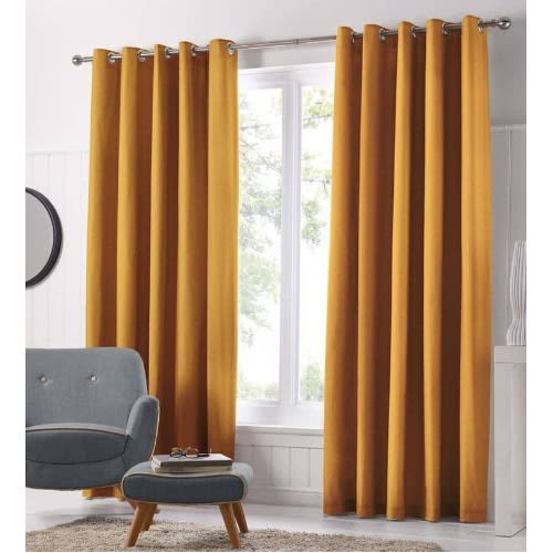 2 In 1 plain curtain
