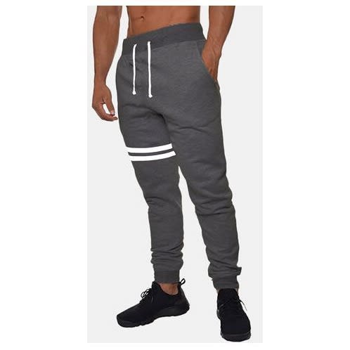 Unisex Two Stripe Jogger  - Dark Grey