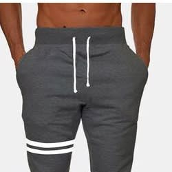 Unisex Two Stripe Jogger  - Dark Grey