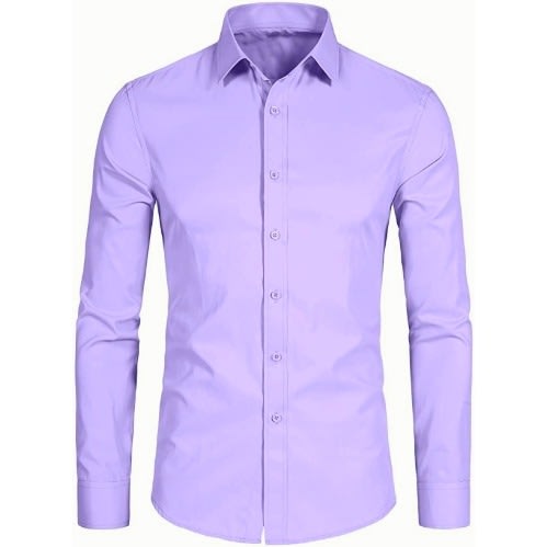 Men's Formal Dress With Matching Tie  - Lilac & Grey