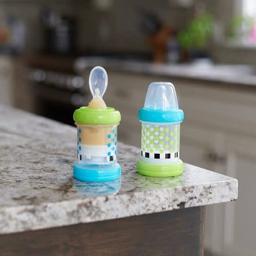 Baby Food Nurser - 100% Silicone Nipple & Spoon