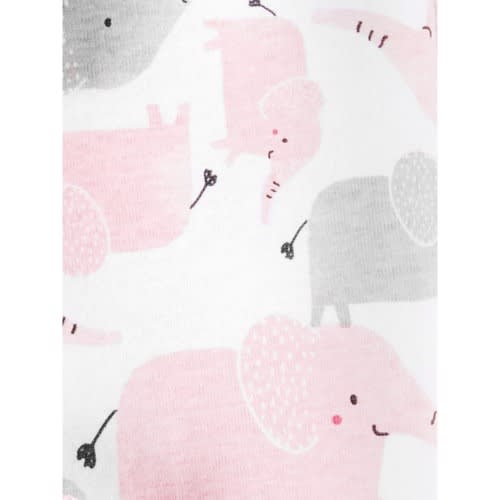 Child Of Mine Newborn Baby Girls Blouse, Bodysuit & Pant 3pc - Elephant Parade