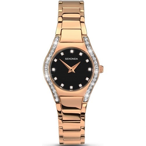 2200 Ladies Rose Gold Bracelet Watch