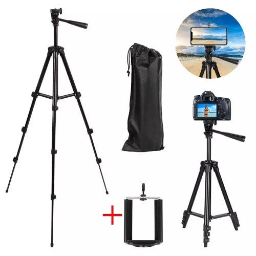 Extendable Tripod Stand Mount Holder 36-100cm Adjustable Clip For Video Vlog Live Stream
