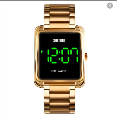 Sports Simple Waterproof Digital Watch - Gold