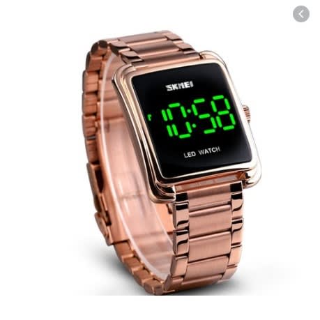 Sports Simple Waterproof Digital Watch - Gold