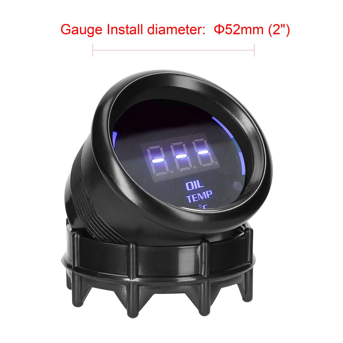 52mm Oil Temperature Gauge Car Digital Meter LED Display