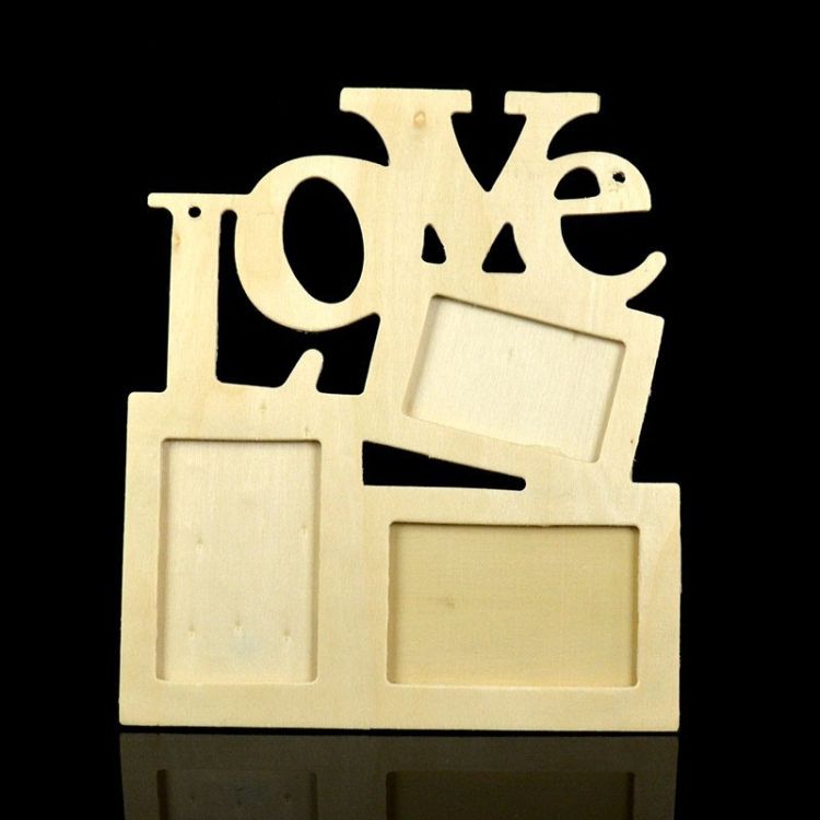 2 PCS Children DIY Wooden Photo Frame