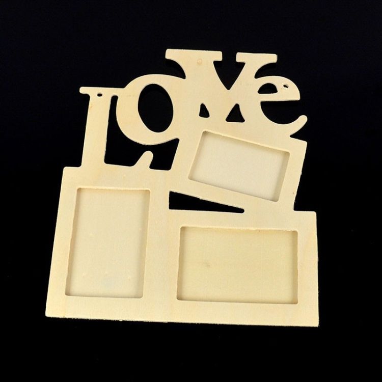 2 PCS Children DIY Wooden Photo Frame