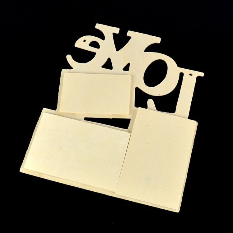 2 PCS Children DIY Wooden Photo Frame