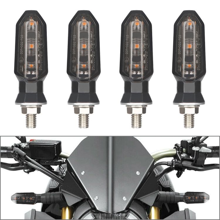 4 PCS 3LED Highlight Motorcycle Turn Signal Light