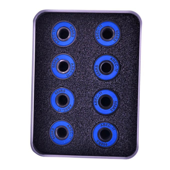 8Pcs Skateboard Bearings Repairing Parts Steel For Longboard Blue
