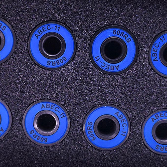 8Pcs Skateboard Bearings Repairing Parts Steel For Longboard Blue