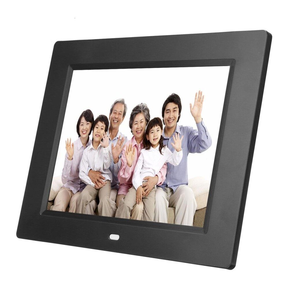 7'' TFT LCD HD Digital Photo Audio Video Music Clock Frame Auto Player W/ Remote Black US Black US