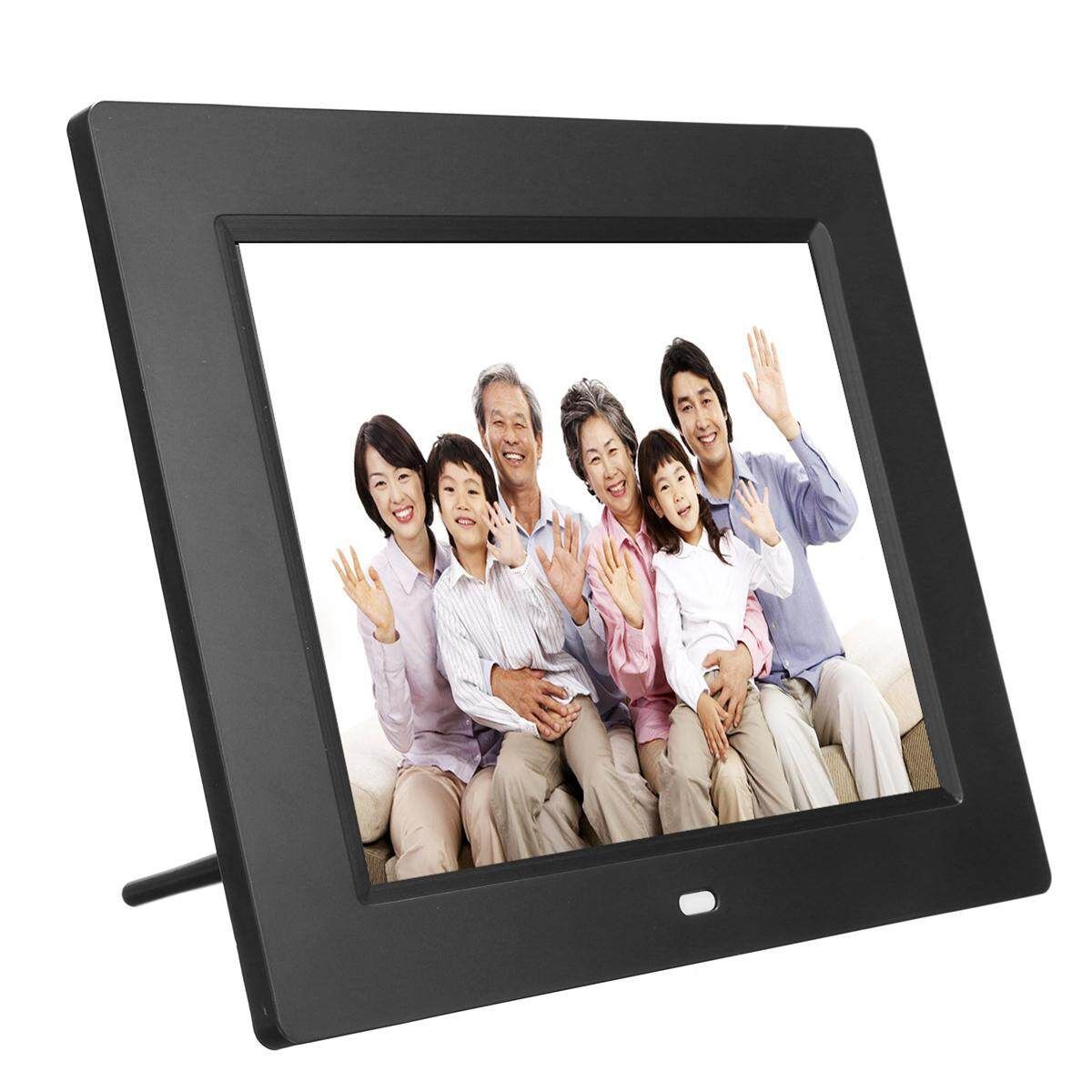 7'' TFT LCD HD Digital Photo Audio Video Music Clock Frame Auto Player W/ Remote Black US Black US