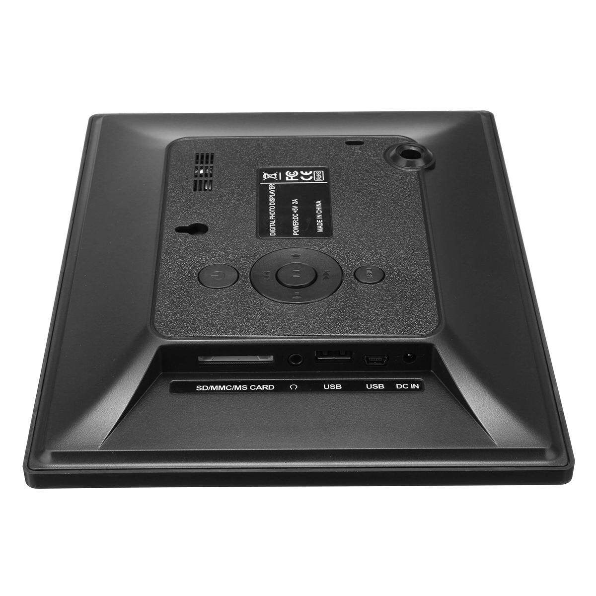 7'' TFT LCD HD Digital Photo Audio Video Music Clock Frame Auto Player W/ Remote Black US Black US
