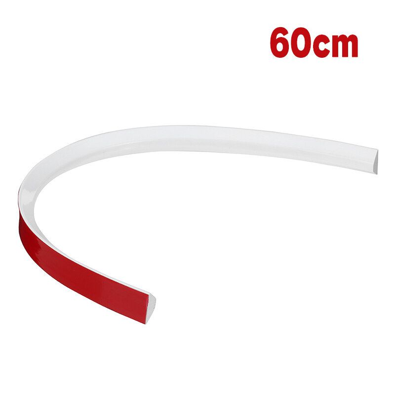 60/90/120/150/200cm Silicone Kitchen Bathroom Shower Water Retaining Strip Self-Adhesive Flexible 360° Bending Bathroom Floor Water Stopper Strip Water Barriers Floor Water Separation 15mm 60cm
