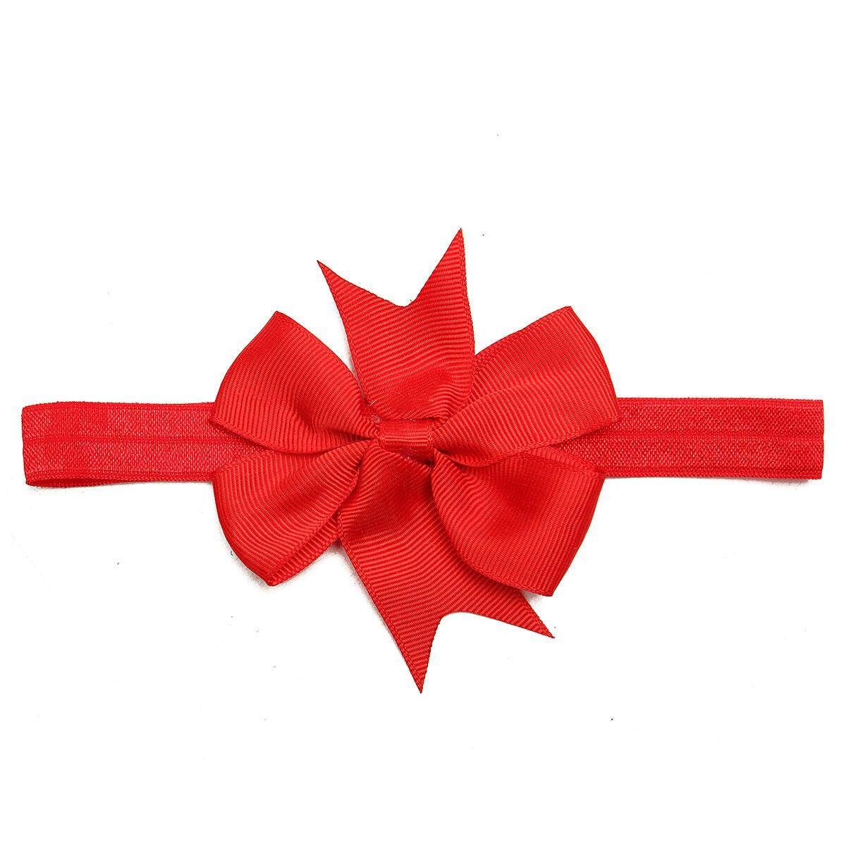 New 10Pcs Baby Kids Toddler Headwear Bow Knot Hairband Headband Accessories#Red