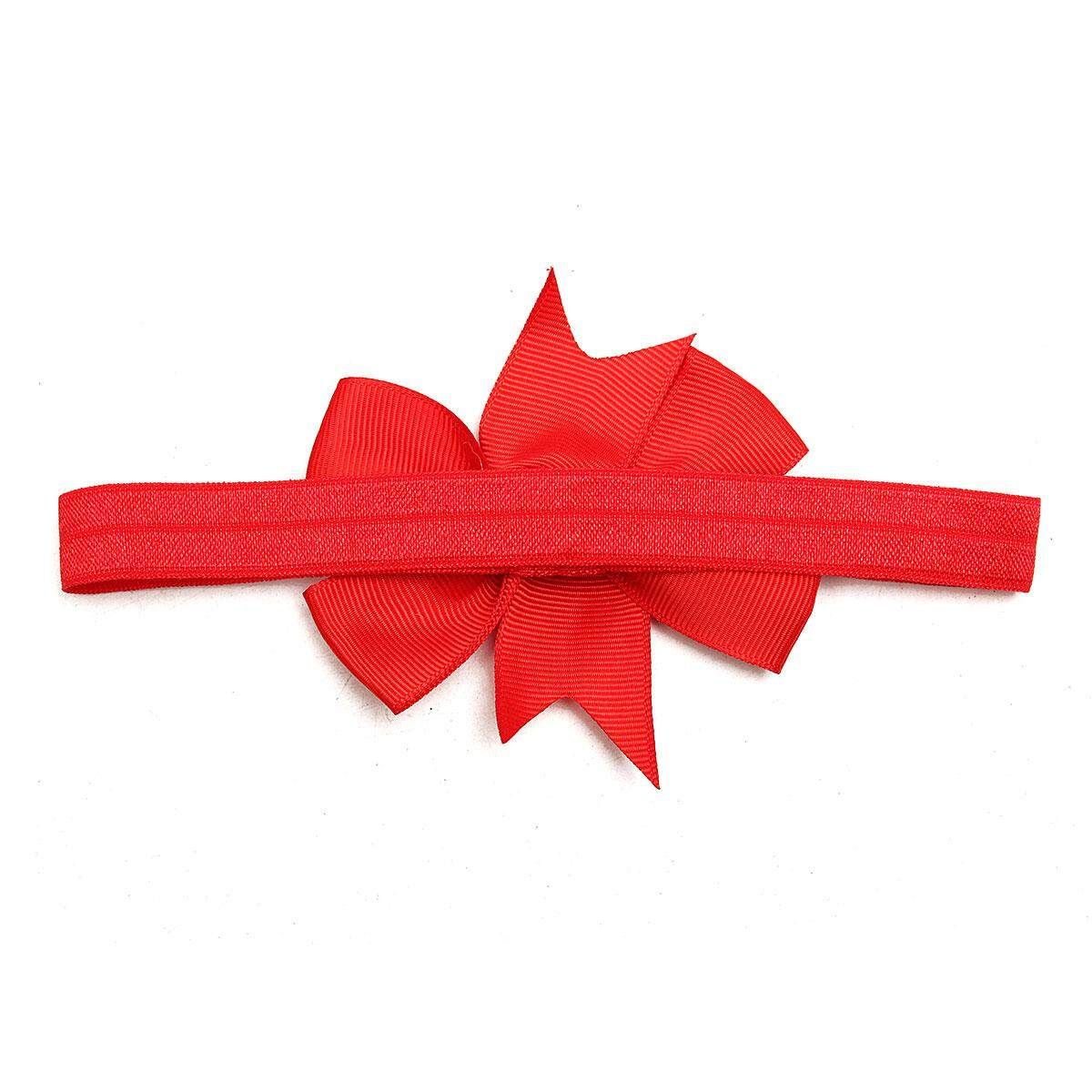 New 10Pcs Baby Kids Toddler Headwear Bow Knot Hairband Headband Accessories#Red
