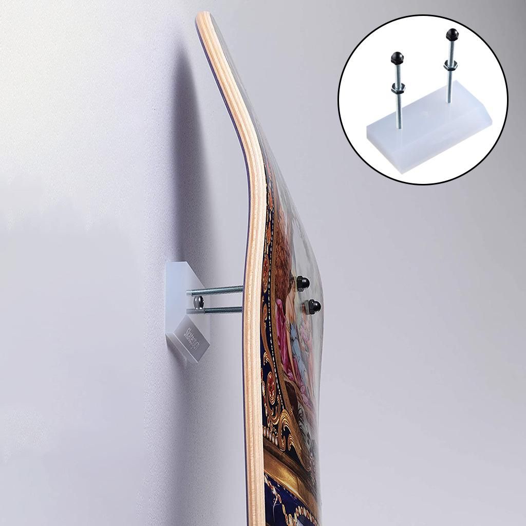 2x Skateboard Longboard Deck Wall Mount Hanger Skis Snowboard Display